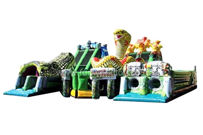 Inflatable Lost Jungle Obstacle Course FWP76