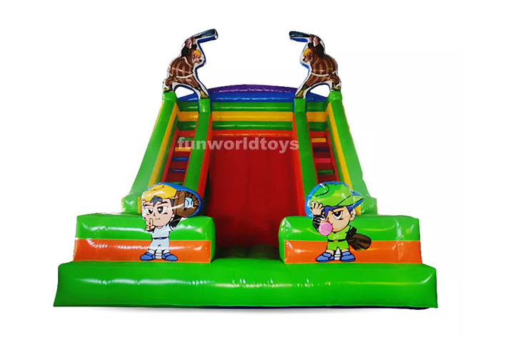 Outdoor inflatable animal dry slide FWD254