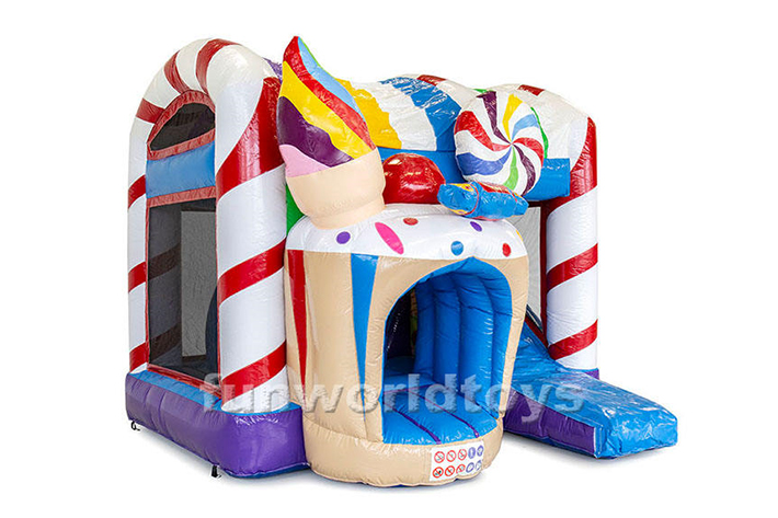 Sweet Inflatable Candy Castle Slide FWZ255