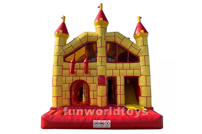 Outdoor inflatable bounce house with slide FWZ294