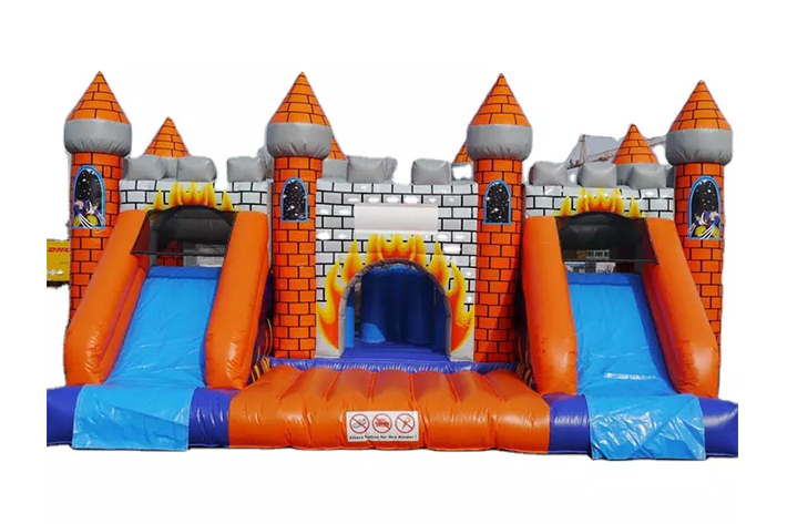 Inflatable bounce house with slide FWZ292