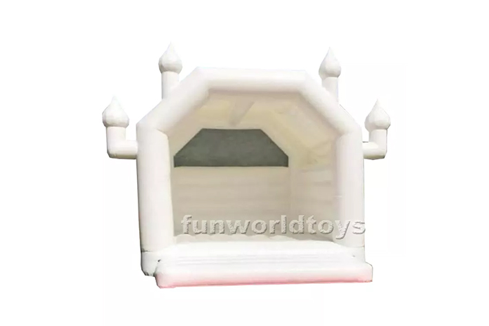 White inflatable wedding bounce house FWW33