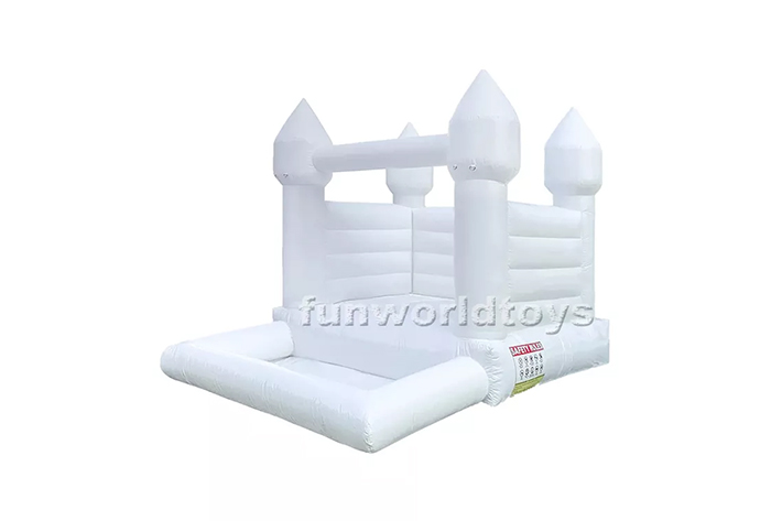 Commercial White Inflatable Bounce House FWW17