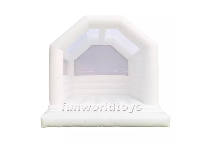 PVC white wedding bounce house FWW16