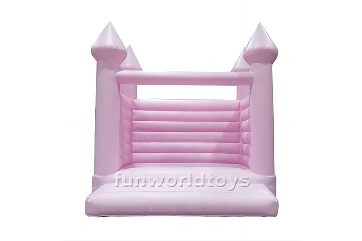 Pink inflatable wedding bounce house FWW12