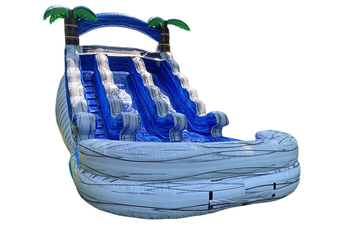 Great inflatable wave and tree water slide FWS392