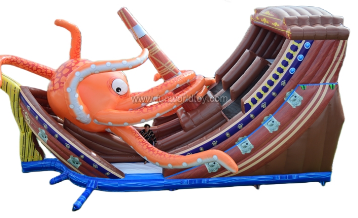 What should you do if your inflatable castle gets wet?